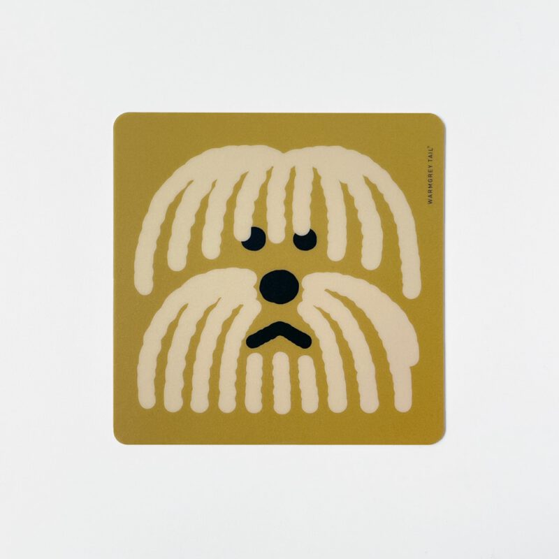 Mousepad - Fluffy Dog Yellow